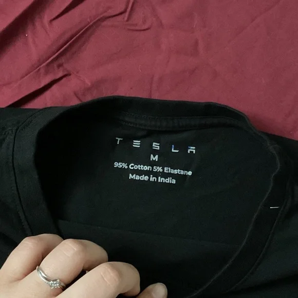 Tesla Black Short Sleeve Tee with Graphic - Picture 2 of 2